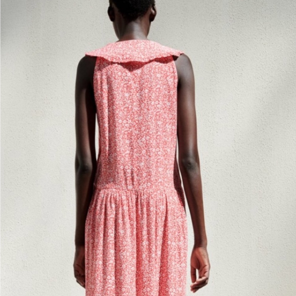 Zara oversized Peter pan collar dress - Picture 6 of 9